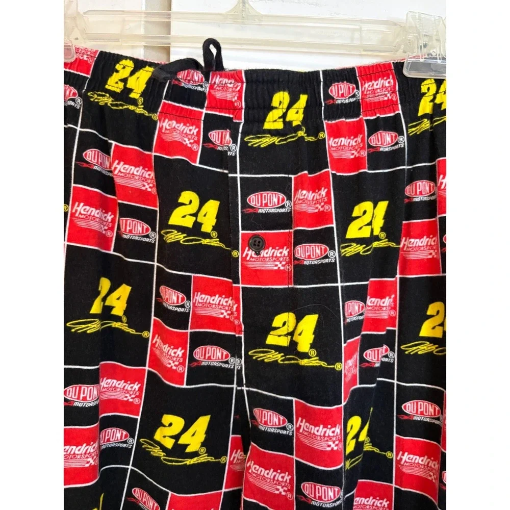 Jeff Gordon NASCAR #24 Dupont Hendrick Motorsports Flannel Pants XL Cotton Vinta - Picture 4 of 6